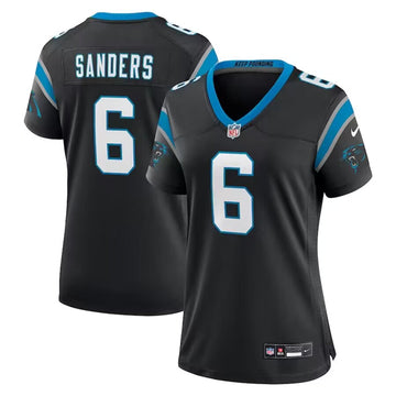 Miles Sanders Carolina Panthers black Game jersey