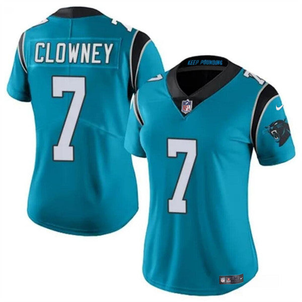 Jadeveon Clowney Carolina Panthers blue jersey