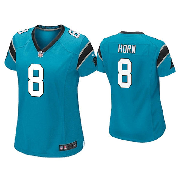Jaycee Horn Carolina Panthers blue jersey