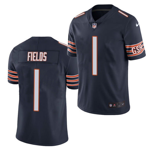 Justin Fields Chicago Bears navy jersey