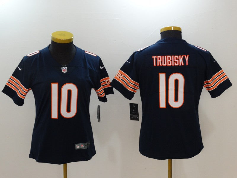 Mitchell Trubisky Chicago Bears navy Elite jersey