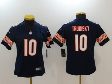 Mitchell Trubisky Chicago Bears navy Elite jersey