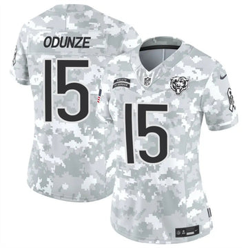 Rome Odunze Chicago Bears camo Salute To Service jersey