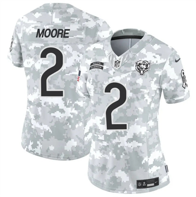 DJ Moore Chicago Bears camo Salute To Service jersey