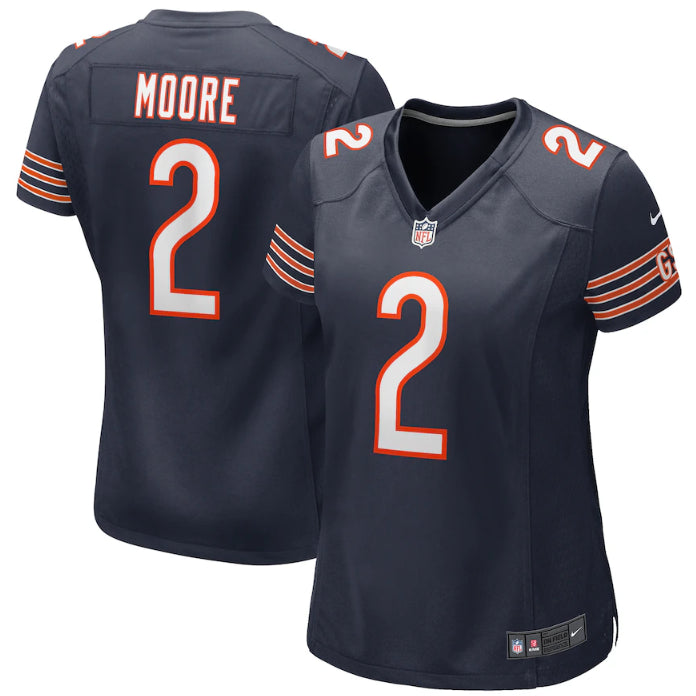 DJ Moore Chicago Bears navy Game jersey
