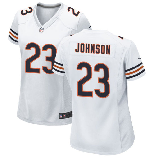 Roschon Johnson Chicago Bears white Game jersey