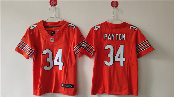 Walter Payton Chicago Bears orange FUSE jersey