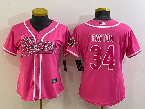 Walter Payton Chicago Bears pink jersey