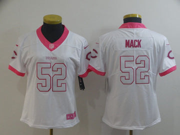 Khalil Mack Chicago Bears white-pink jersey