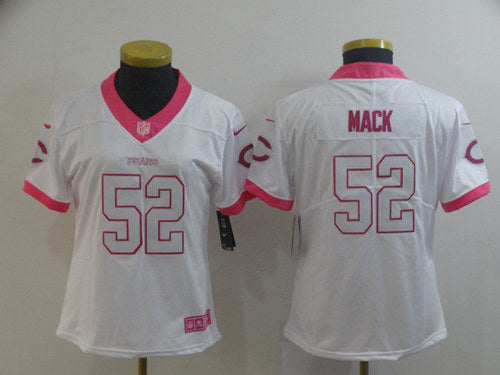 Khalil Mack Chicago Bears white-pink jersey