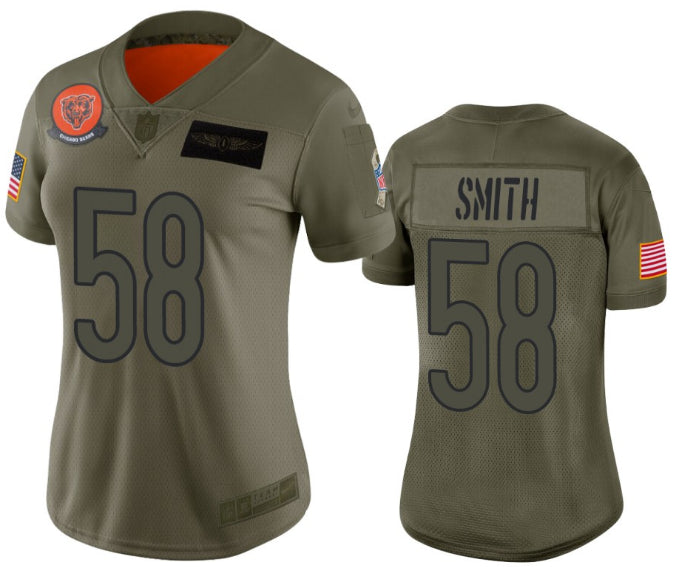 Roquan Smith Chicago Bears camo Salute To Service jersey