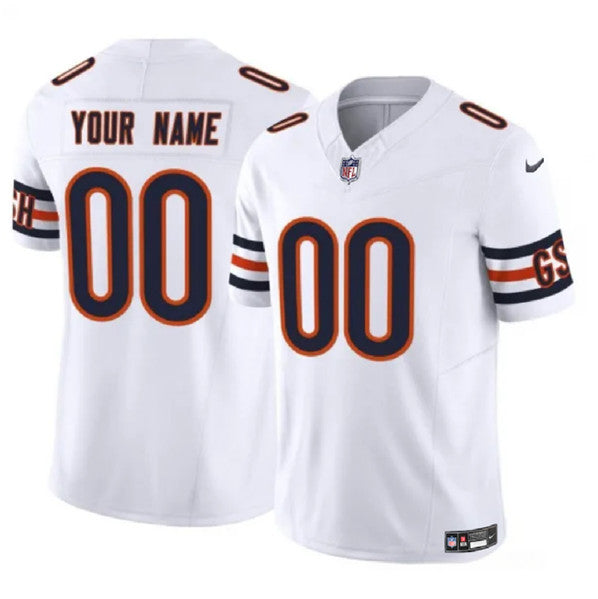Custom Chicago Bears white FUSE jersey