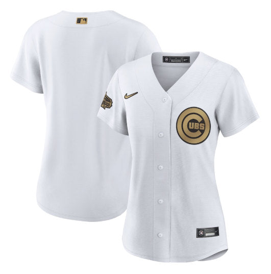 Custom Chicago Cubs white All-Star jersey
