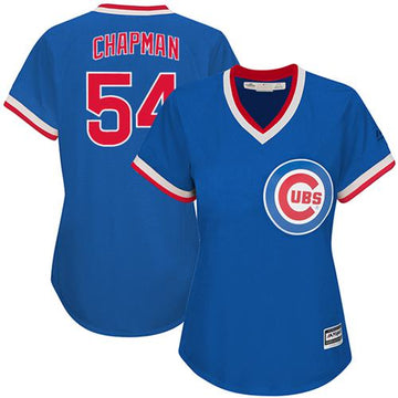 Custom Chicago Cubs blue Cooperstown jersey