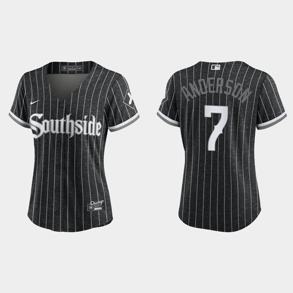Tim Anderson Chicago White Sox black jersey