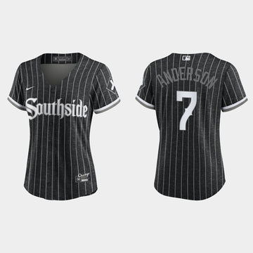 Tim Anderson Chicago White Sox black jersey
