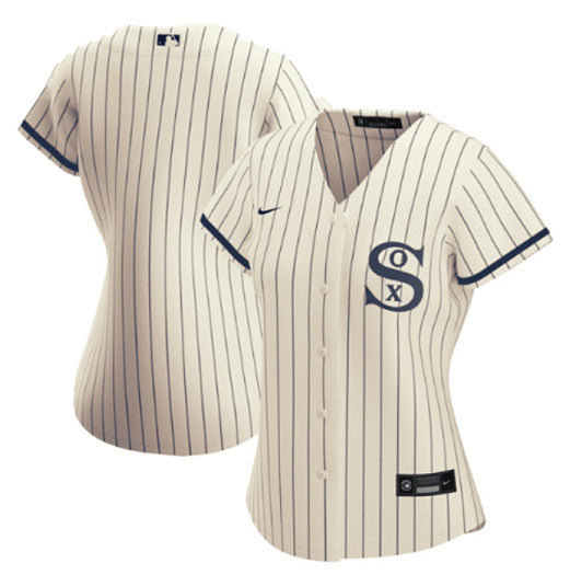 Custom Chicago White Sox cream-navy jersey