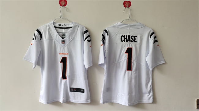 Ja'Marr Chase Cincinnati Bengals white jersey