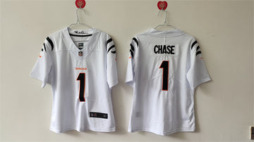 Ja'Marr Chase Cincinnati Bengals white jersey
