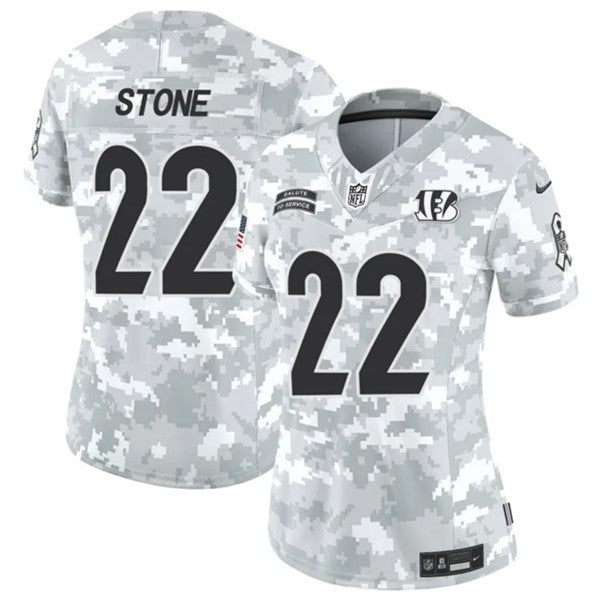 Geno Stone Arctic Cincinnati Bengals camo Salute To Service jersey