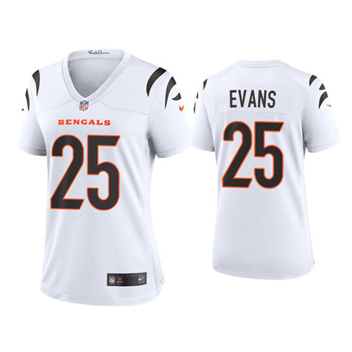 Chris Evans Cincinnati Bengals white jersey