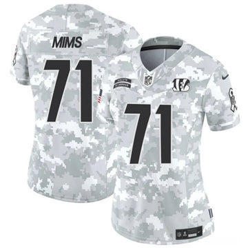 Amarius Mims Arctic Cincinnati Bengals camo Salute To Service jersey