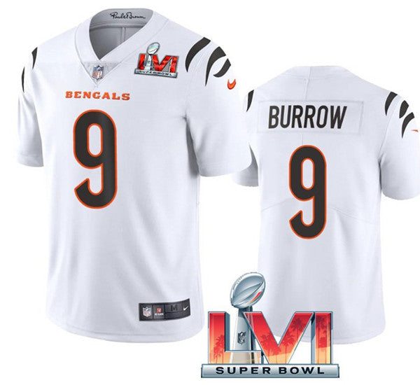 Joe Burrow Cincinnati Bengals white jersey