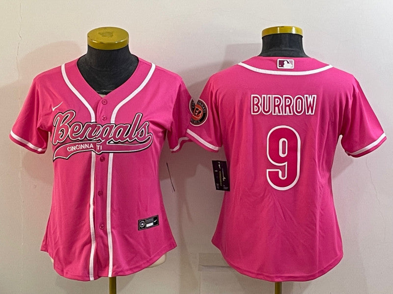 Joe Burrow Cincinnati Bengals pink jersey