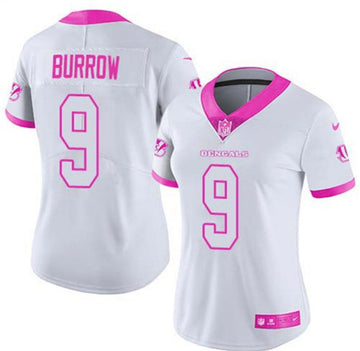 Joe Burrow Cincinnati Bengals white jersey