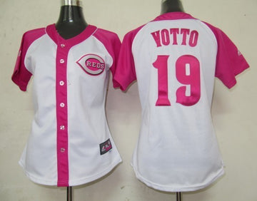 Joey Votto Cincinnati Reds pink Fashion jersey