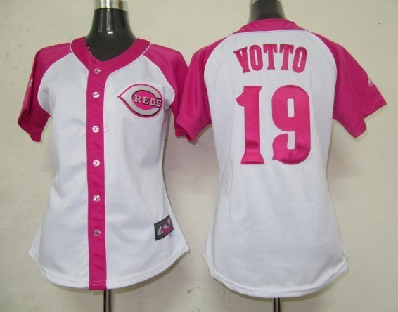 Joey Votto Cincinnati Reds pink Fashion jersey