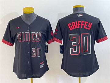 Ken Griffey Jr Cincinnati Reds black City Connect jersey