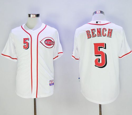 Johnny Bench Cincinnati Reds white jersey