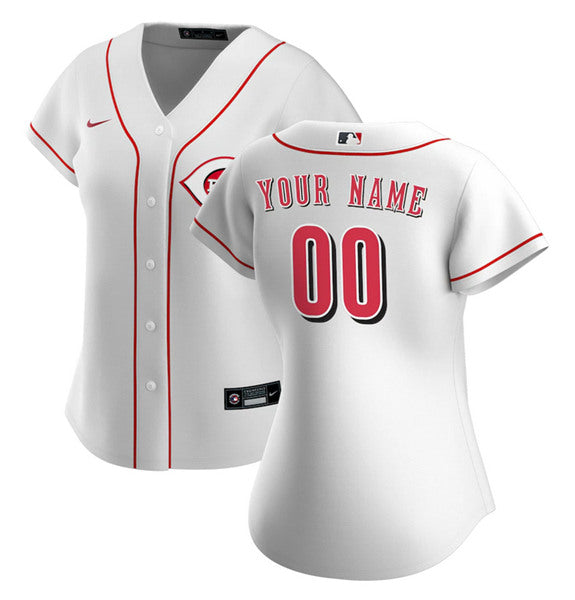 Custom Cincinnati Reds white jersey
