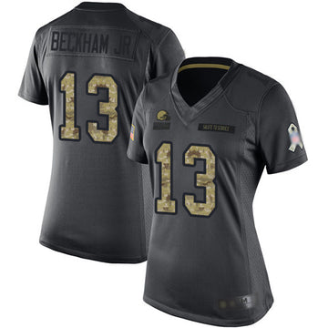 Odell Beckham Jr Cleveland Browns black Salute To Service jersey