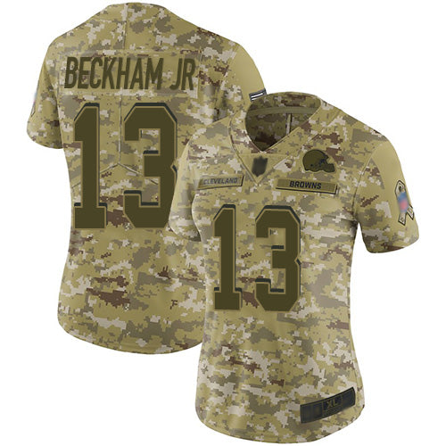 Odell Beckham Jr Cleveland Browns camo Salute To Service jersey