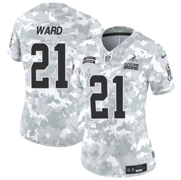 Denzel Ward Arctic Cleveland Browns camo Salute To Service jersey
