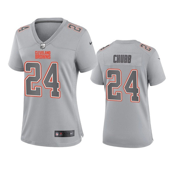 Nick Chubb Cleveland Browns gray Game jersey