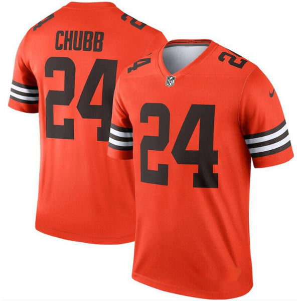 Nick Chubb Cleveland Browns orange Inverted Legend jersey