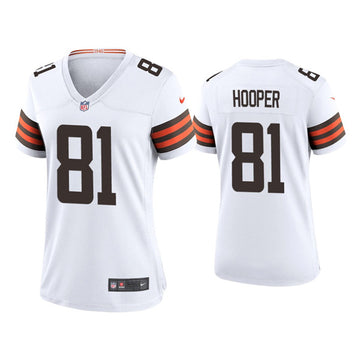 Austin Hooper Cleveland Browns white jersey