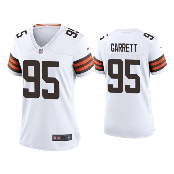 Myles Garrett Cleveland Browns white jersey