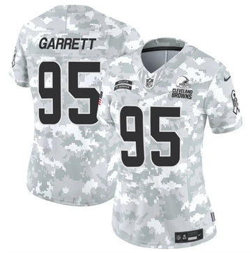 Myles Garrett Arctic Cleveland Browns camo Salute To Service jersey