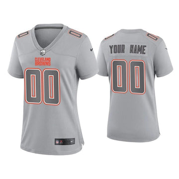 Custom Cleveland Browns gray Game jersey
