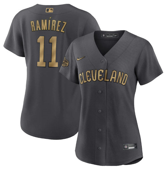 Jose Ramirez Cleveland Guardians charcoal All-Star jersey