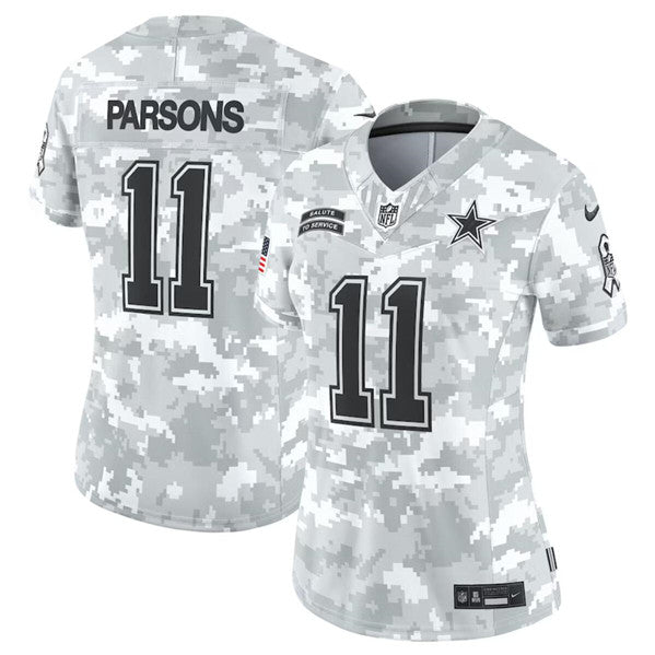 Micah Parsons Arctic Dallas Cowboys camo Salute To Service jersey