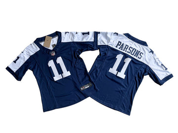 Micah Parsons Dallas Cowboys navy-white FUSE jersey