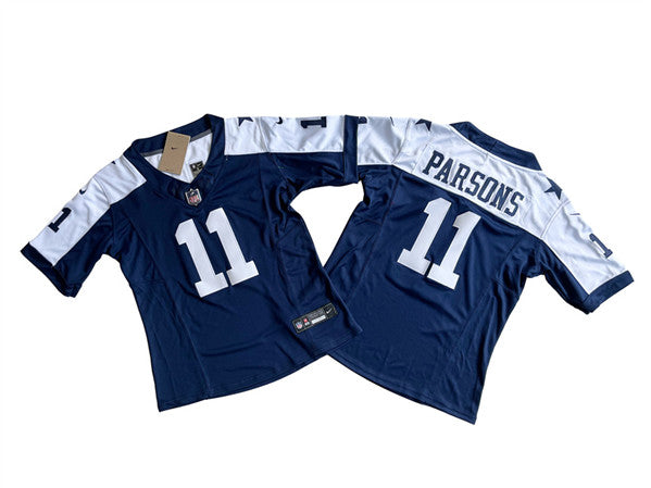 Micah Parsons Dallas Cowboys navy-white FUSE jersey