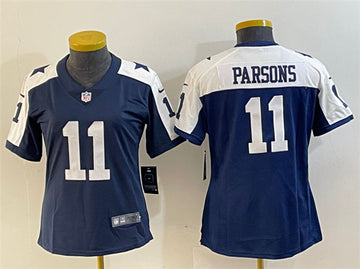 Micah Parsons Dallas Cowboys navy-white jersey