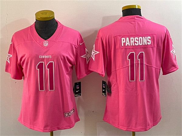Micah Parsons Dallas Cowboys pink jersey