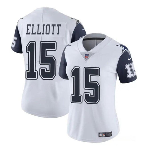 Ezekiel Elliott Dallas Cowboys white Color Rush jersey